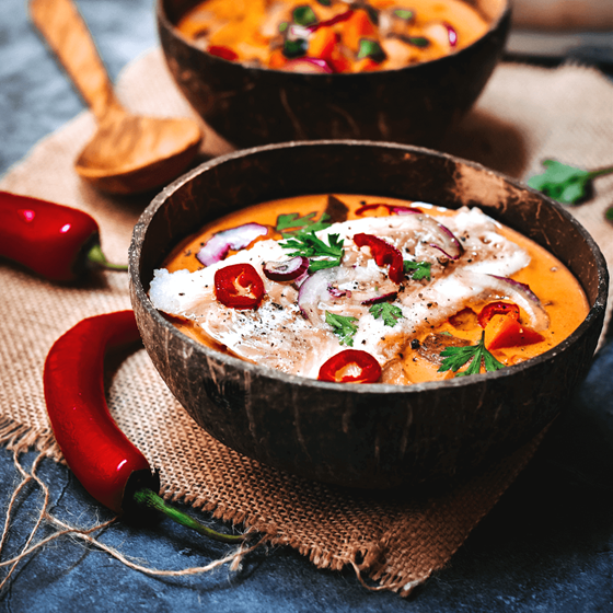 Bol de curry de cabillaud Findus aux légumes