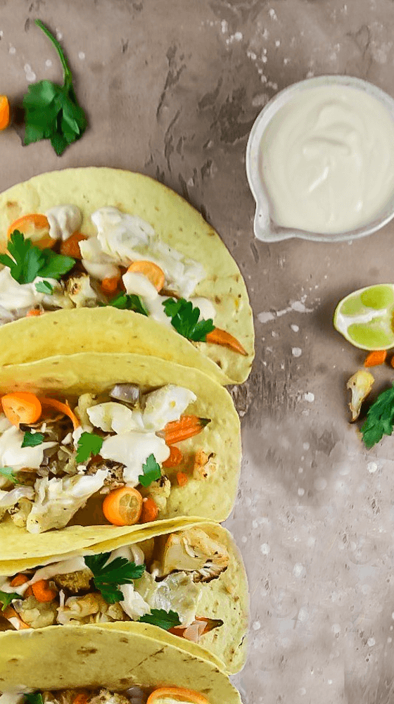 Tacos de cabillaud Findus aux légumes et à la sauce vanille