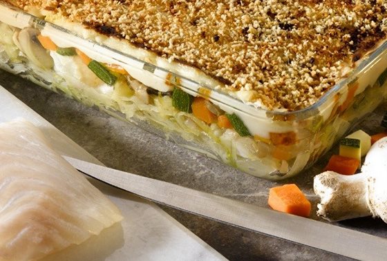 Recette gratin colin petits legumes findus