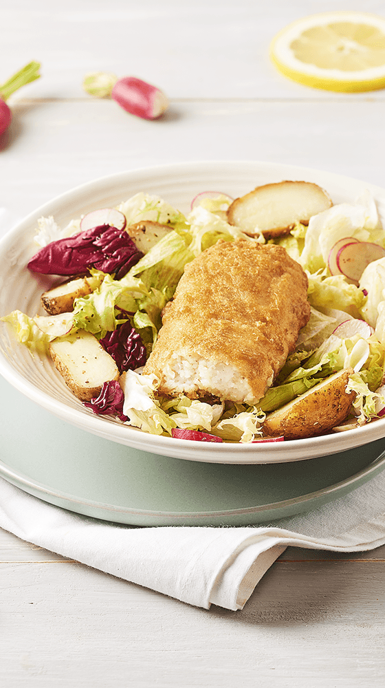 Findus recette salade tiede fish and chips