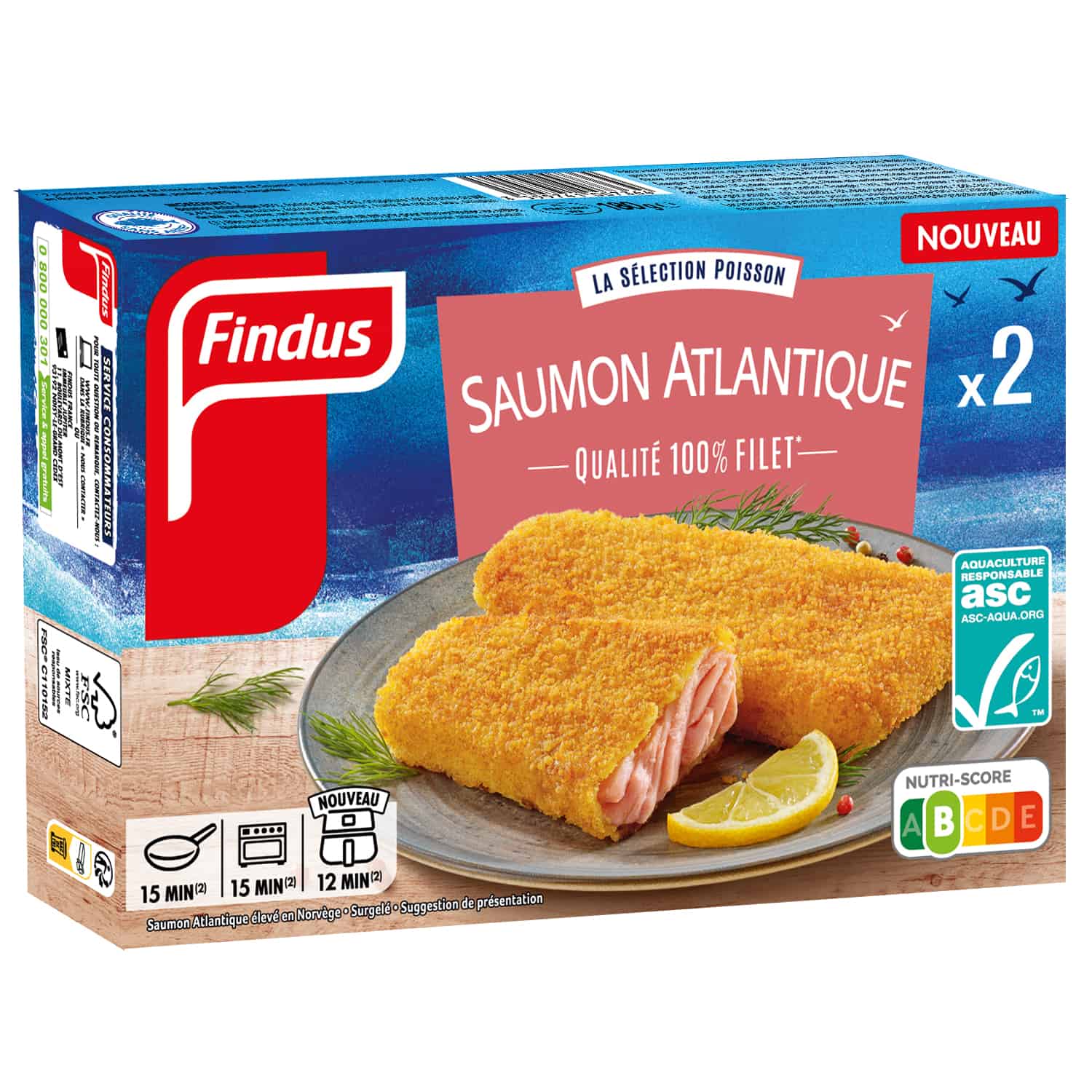 Saumon Atlantique Pané
