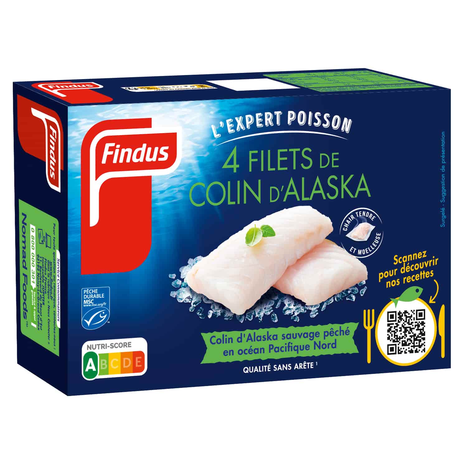 Findus 4 Filets Colin MSC 400g
