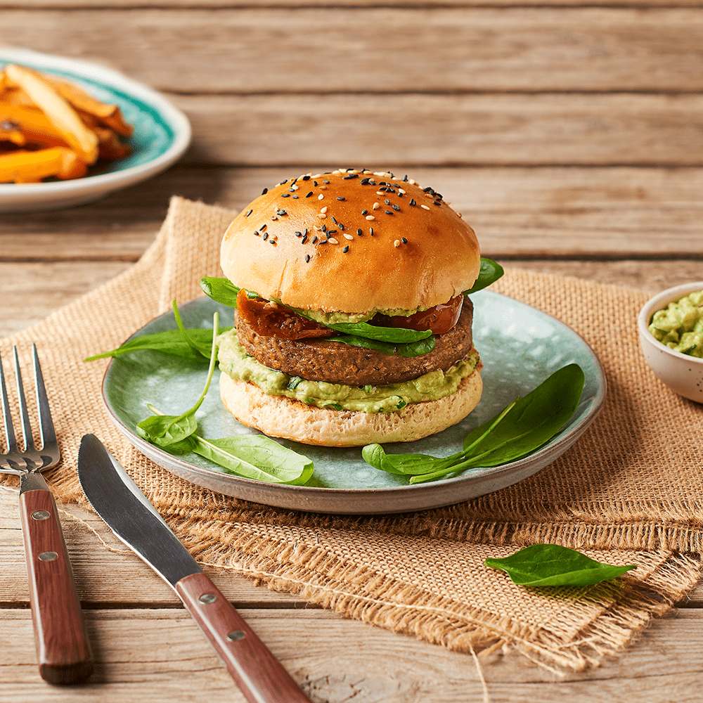 Recette burger végétarien méditerranéen 