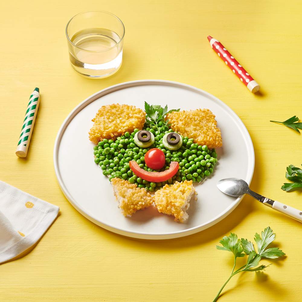 Croustibat Funny Crunchy Monster et petits pois 