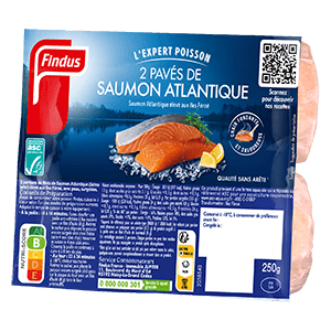 2 Pavés de Saumon Atlantique