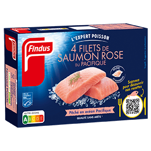 4 Filets de Saumon Rose de Pacifique Sauvage (boîte)