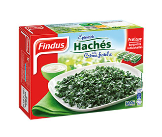 Findus epinards haches creme boite