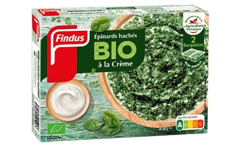 Epinards hachés bio à la crème 