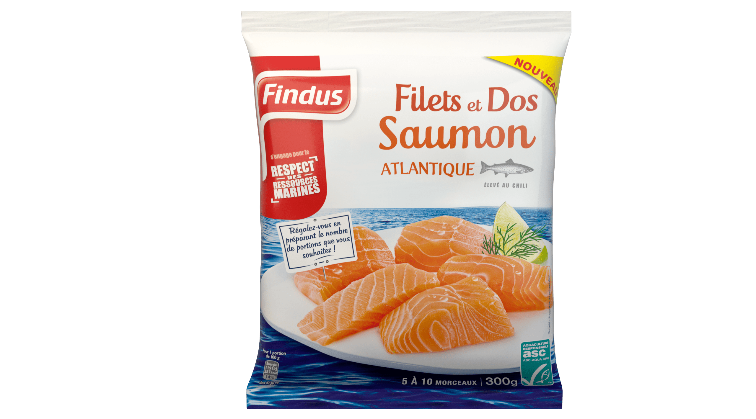 Filets et dos saumon 