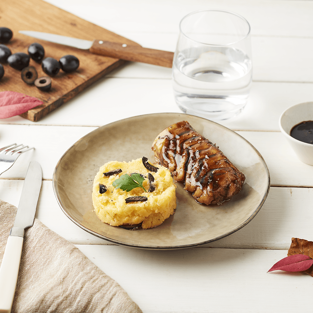 Dos de cabillaud laqué