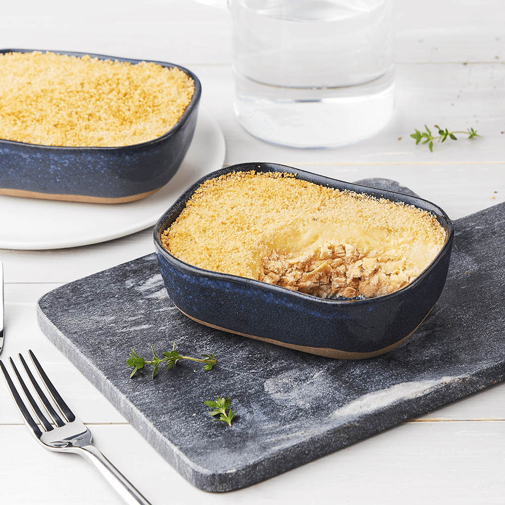 Parmentier de Colin d'Alaska et Saumon 