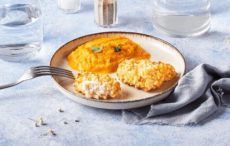 Recette Croustibat Crunchy et leur purée de carottes à l’orange