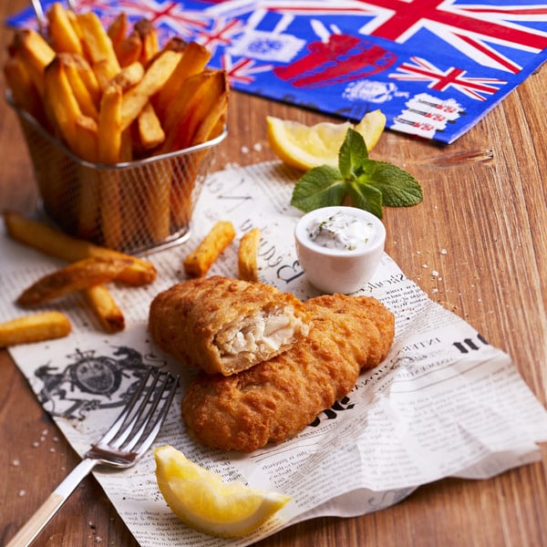 Fish & Chips Original sauce au yaourt menthe et citron