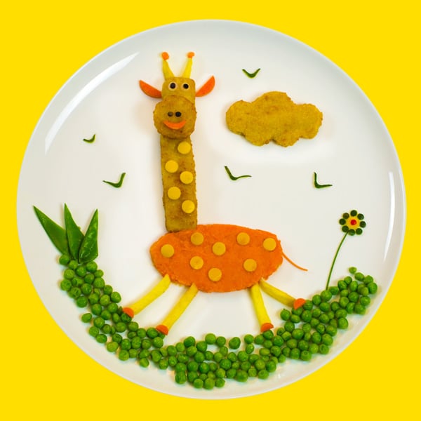 Recette pour enfants : la girafe en poisson pané
