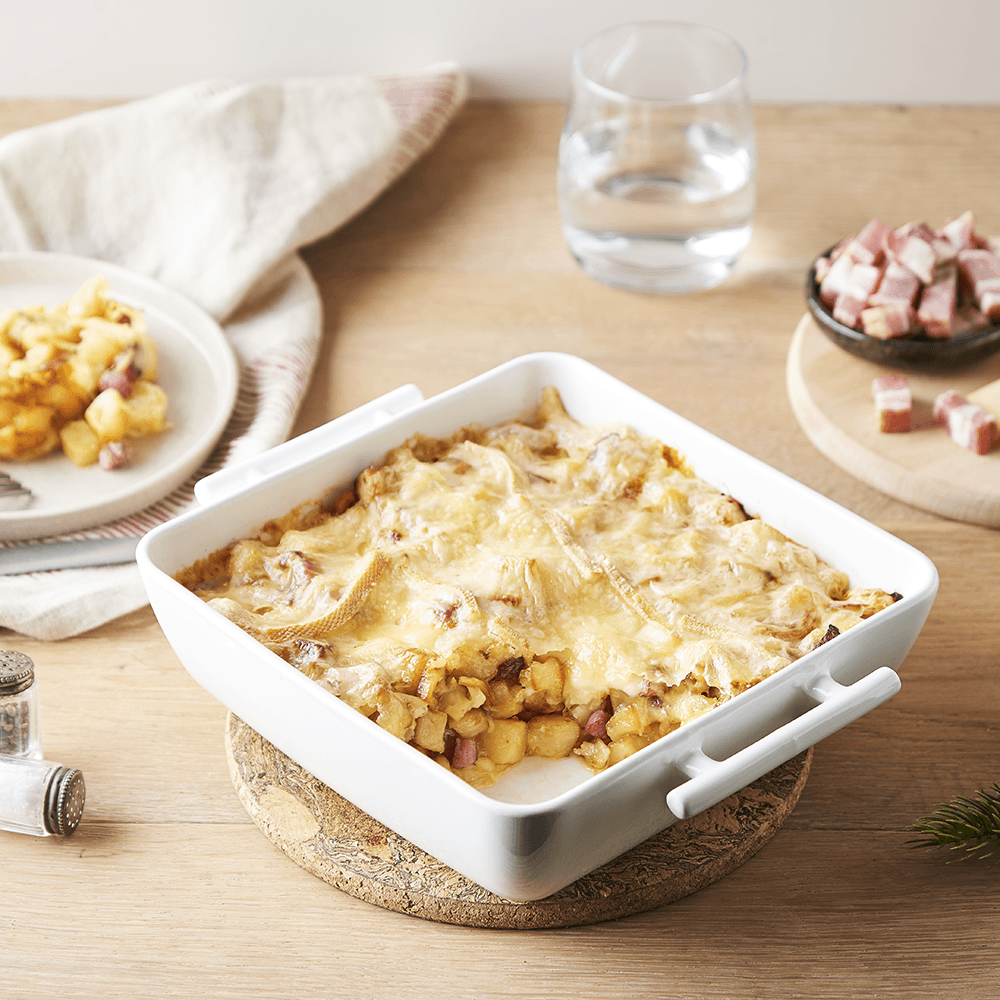 Pommes de terre rissolées façon tartiflette
