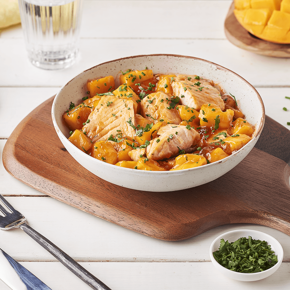 Filets de saumon à la mangue
